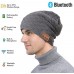Wireless Bluetooth Beanie,Unisex Outdoor Sport Knit Hat with Stereo Speakers &amp; Microphone